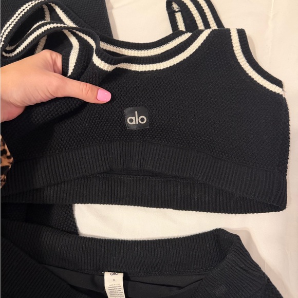 All Yoga Knit Tennis Set with Skirt, Tank, & Sweater - Picture 4 of 6